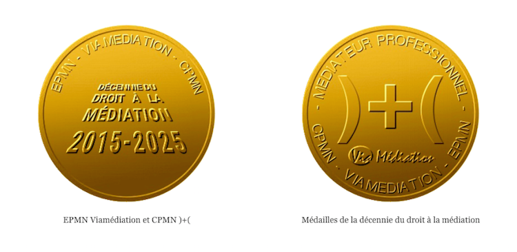 médaille de la décennie du droit à la médiation